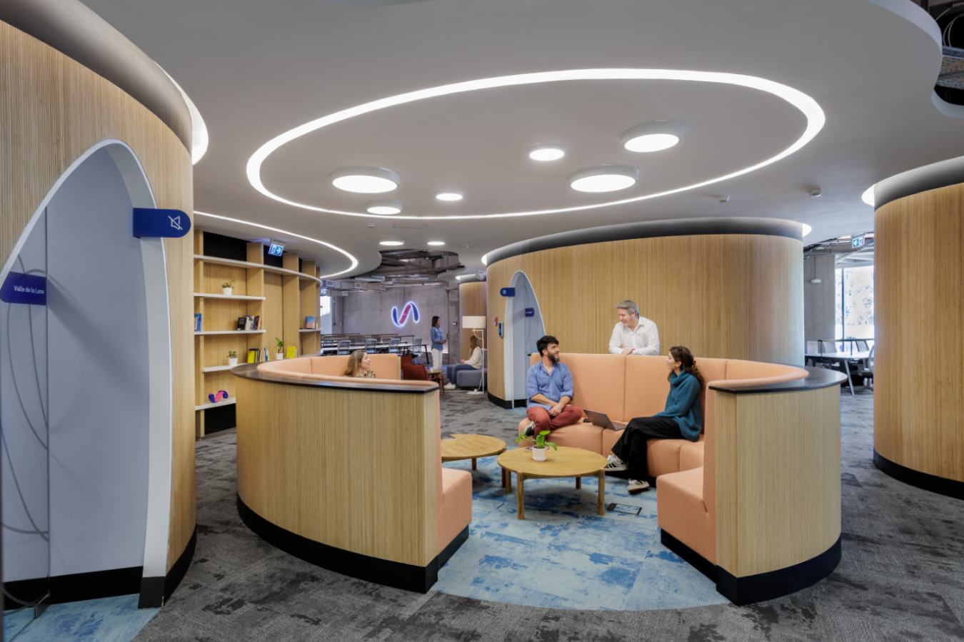 Uala Offices 2024 - Semi-enclosed wooden meeting areas integrated into the open floor plan - Contract Workplaces.jpg